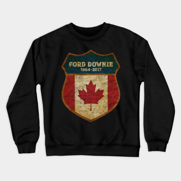 vintage classic story gord downie 1964-2017 canadian Crewneck Sweatshirt by Now and Forever